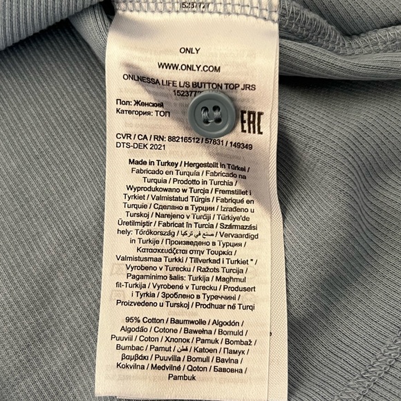 ONLY Light Blue Cropped Cardigan - Picture 3 of 4